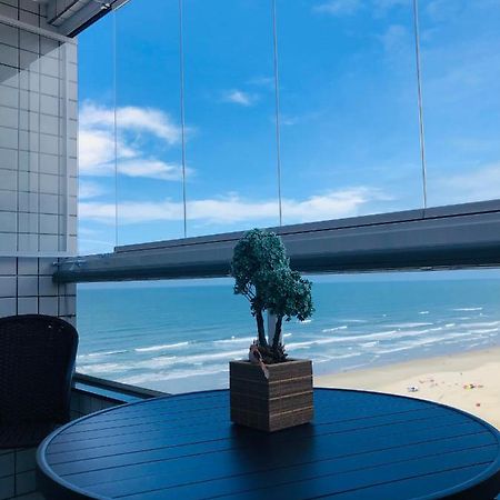 Apto Com Vista Mar Pe Na Areia Praia Grande  Luaran gambar