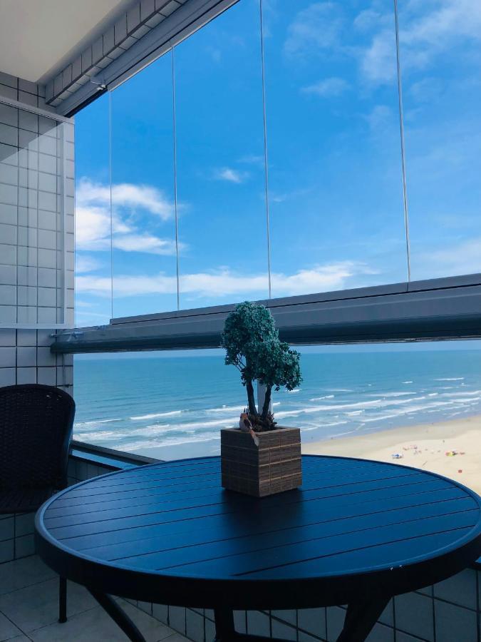 Apto Com Vista Mar Pe Na Areia Praia Grande  Luaran gambar
