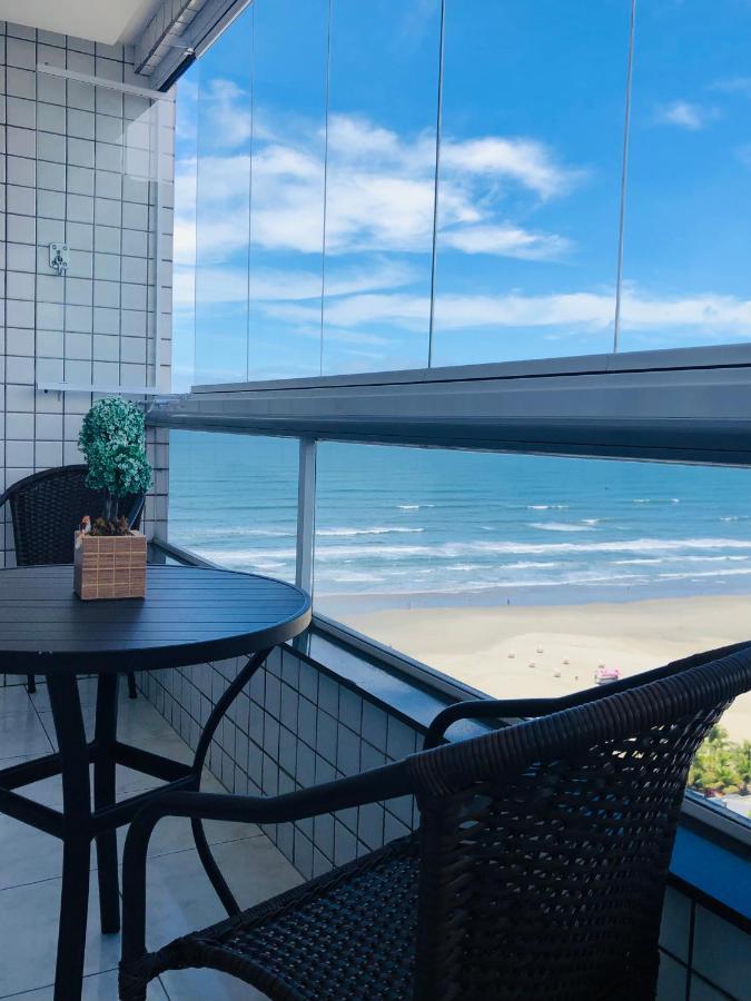 Apto Com Vista Mar Pe Na Areia Praia Grande  Luaran gambar