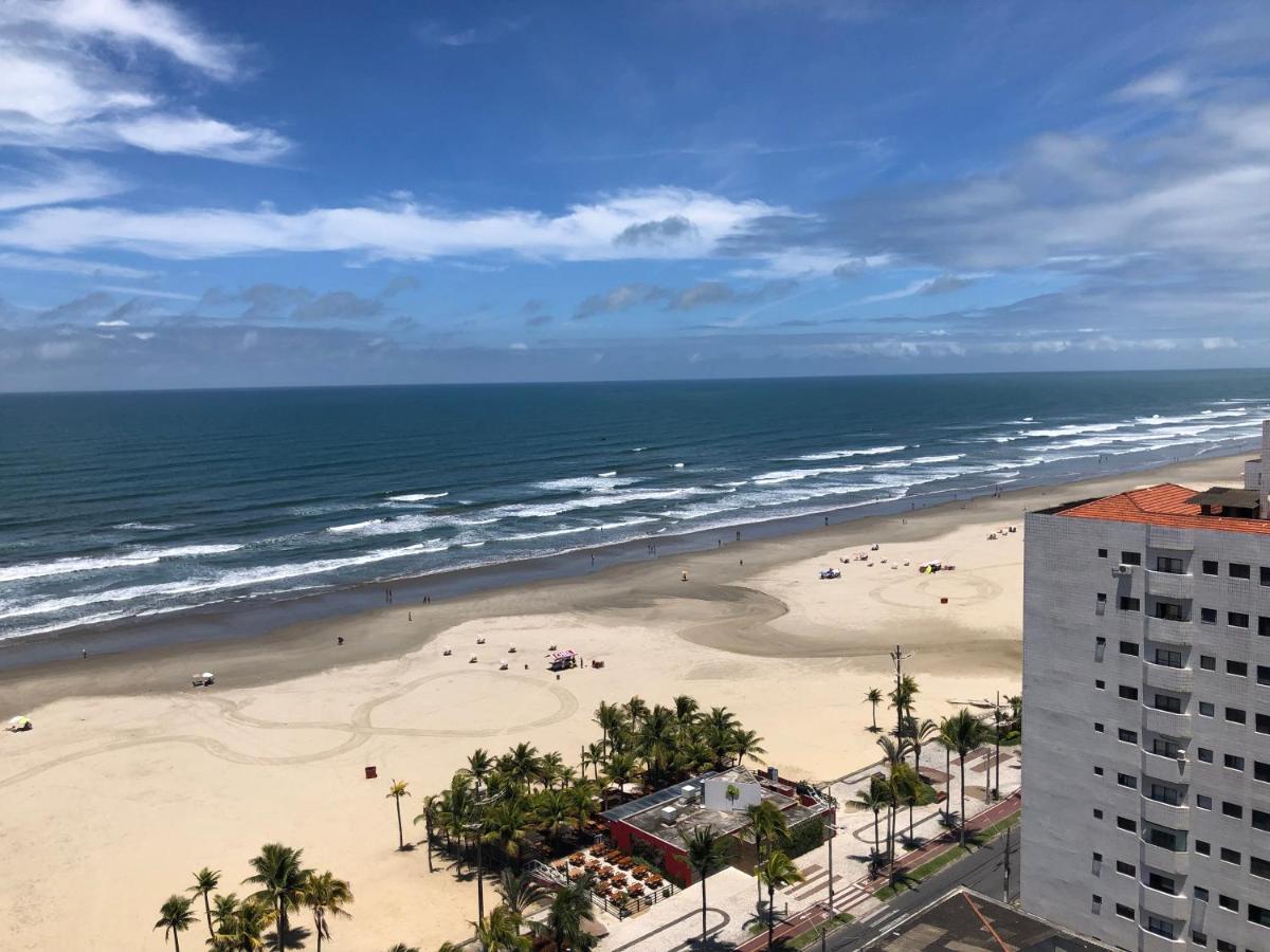 Apto Com Vista Mar Pe Na Areia Praia Grande  Luaran gambar